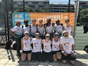 Large Playnetball.com umpires at our summer tournament